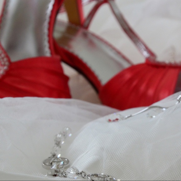 GORGEOUS ORANGE COLOR MICHAELANGELO WEDDING HEELS🍊 - Picture 2 of 11